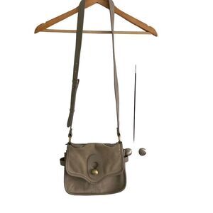 Nanette Lepore Waverly Flap Husky Crossbody Bag Stone OS